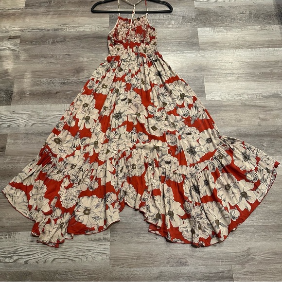 INTIMATELY FREE PEOPLE Dress Women Size XS Heat Wave Midi Floral Tropical Boho - Picture 5 of 8